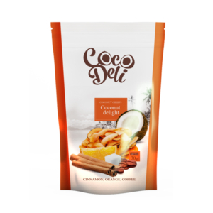 chipsy kokosovye s apelsinom koritsej i kofe 300x300 - Чіпси кокосові з апельсином, корицею та кавою